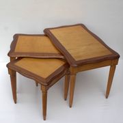 Vintage mid century set of 3 nesting tables