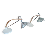 Pair of chrome Scandinavian design lamps - Tord Bjorklund: Prolog - 1990