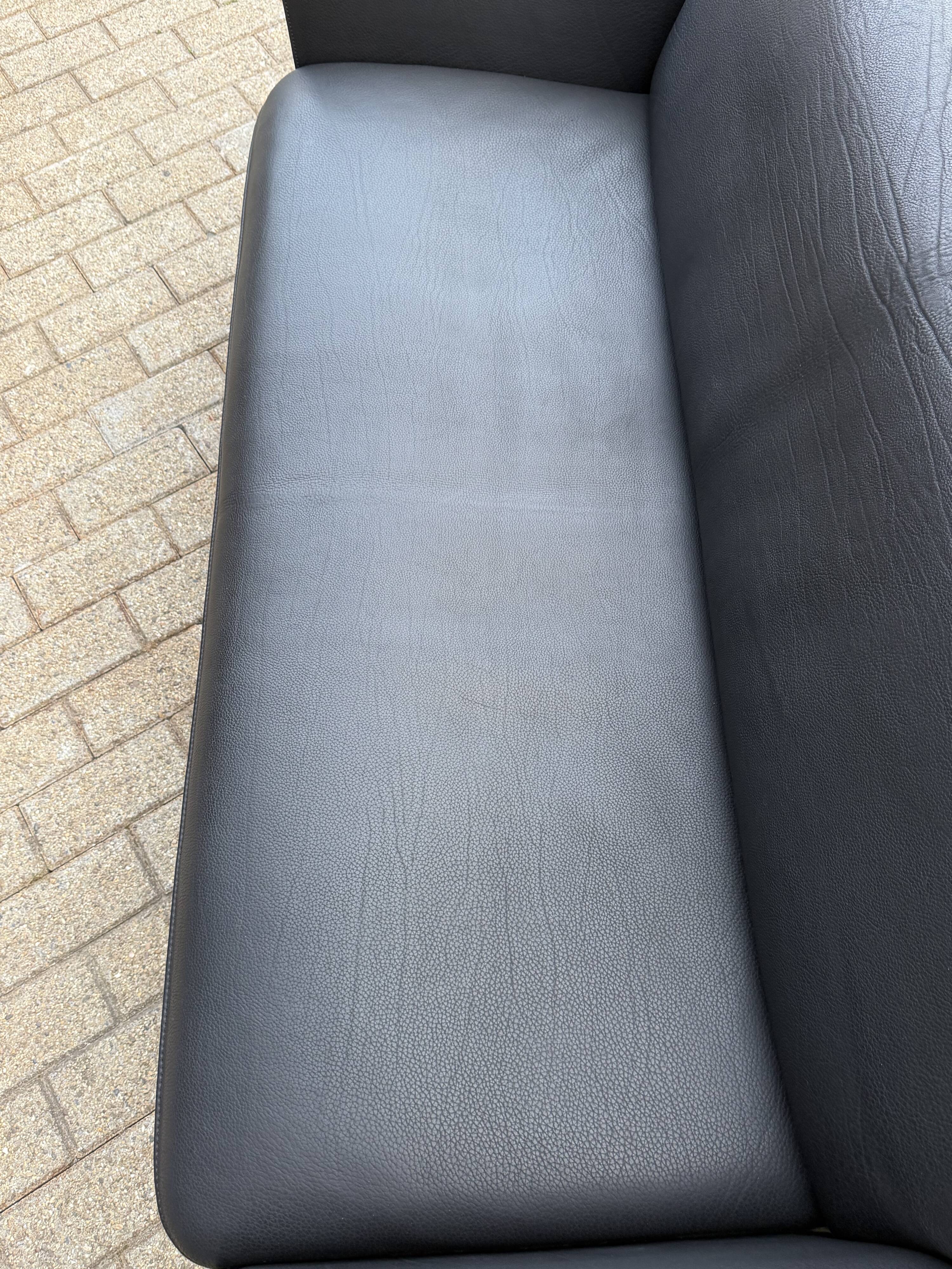 De sede ds-125 3zit zwart buffel leder neck 5mm als nieuw!