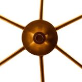 6-light wall sconce in patinated brass, contemporary work