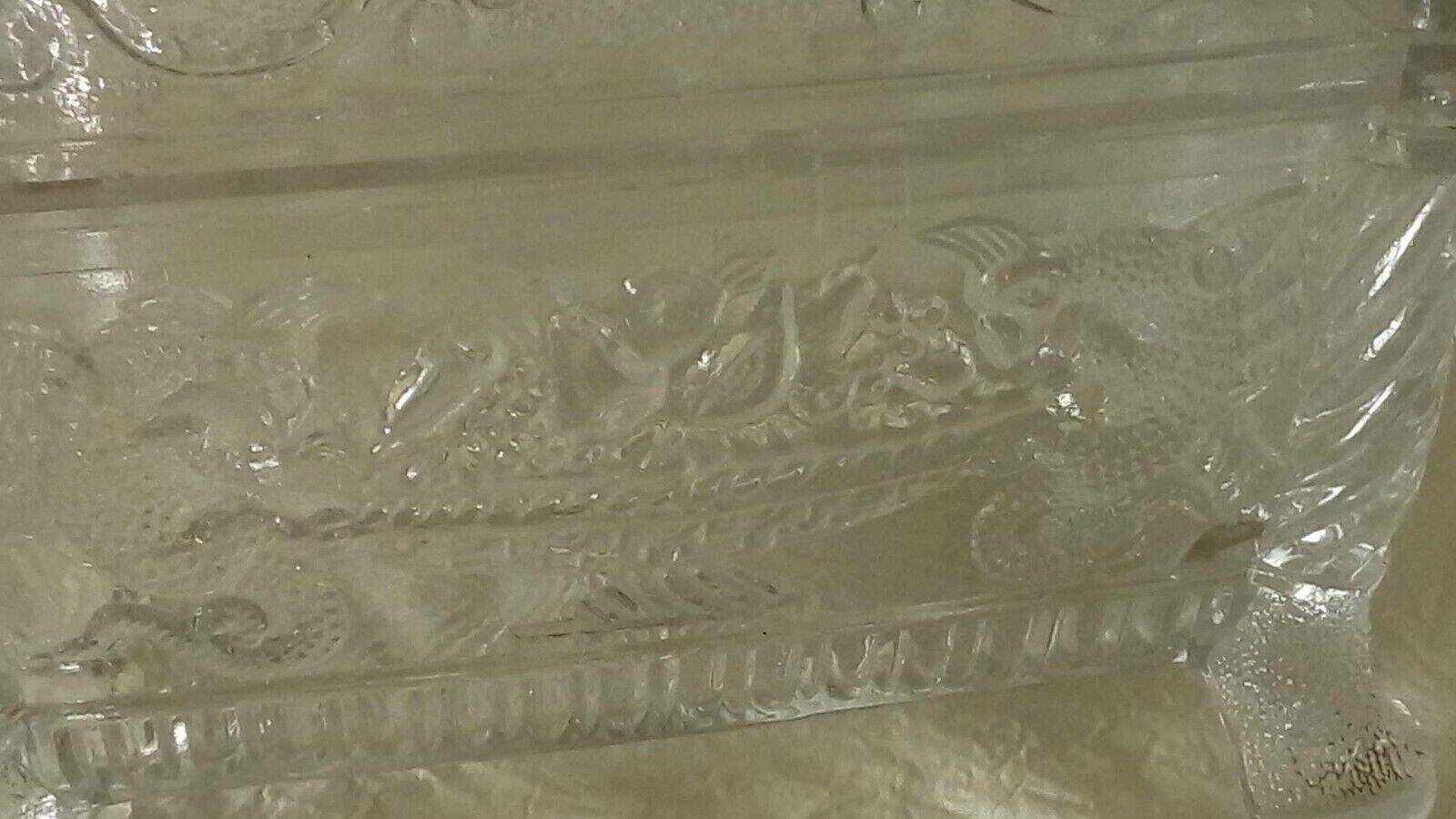 Bonbonniere glass box decorated with chimera late 19th century