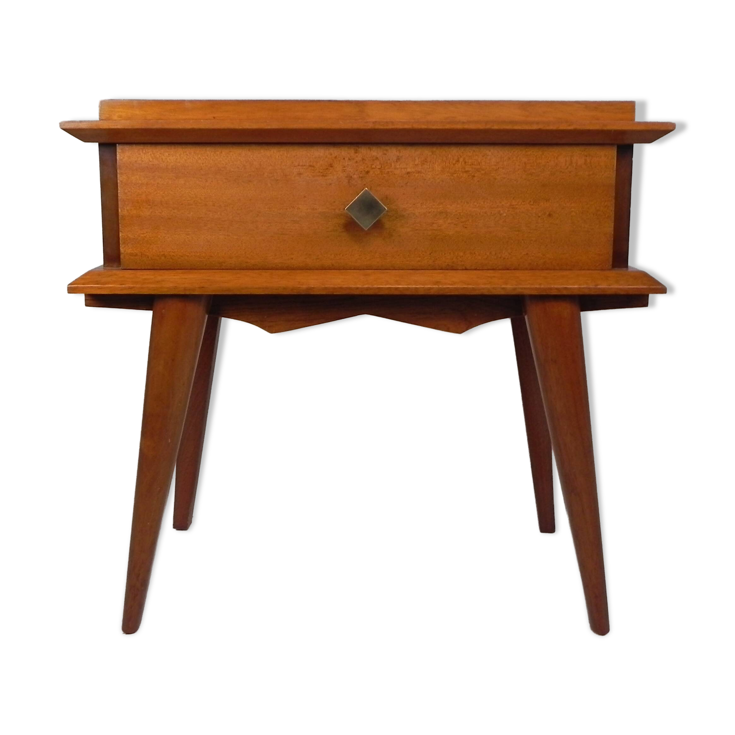 Table de chevet vintage en teck, années 1960