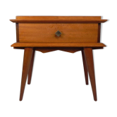 Vintage bedside table, teak, 1960s