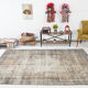 6x9 distressed wool vintage rug 292x191cm