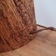 Handmade lamp in turned wood