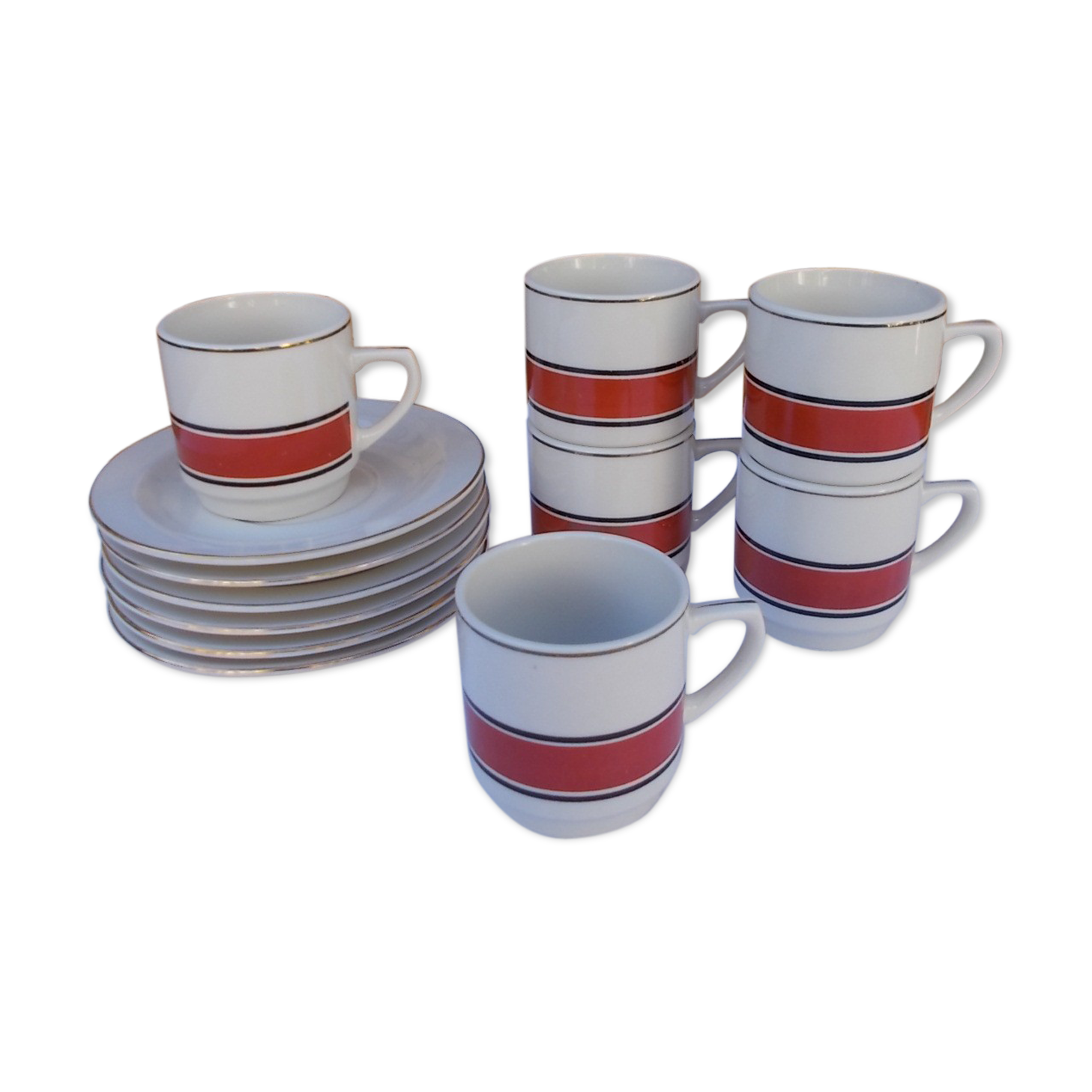 Set 6 coffee cups