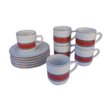 Set 6 coffee cups