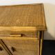 Woven rattan and bamboo buffet—Vivai del Sud, Italy circa 70s