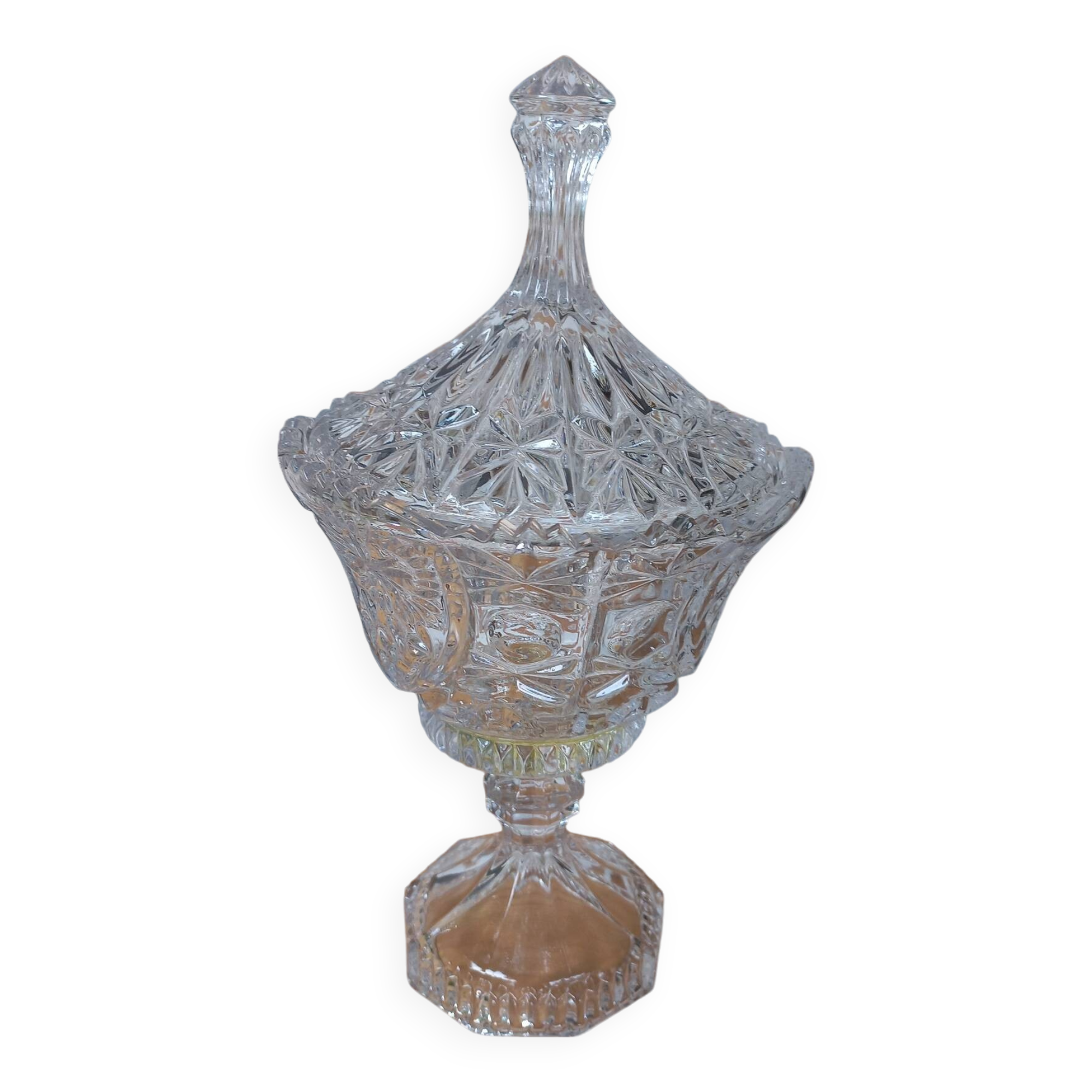 Large glass candy box