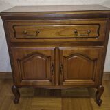 Classic style TV unit with sliding shelf