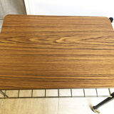 Vinyl door table with wheels, 1970