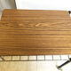 Vinyl door table with wheels, 1970