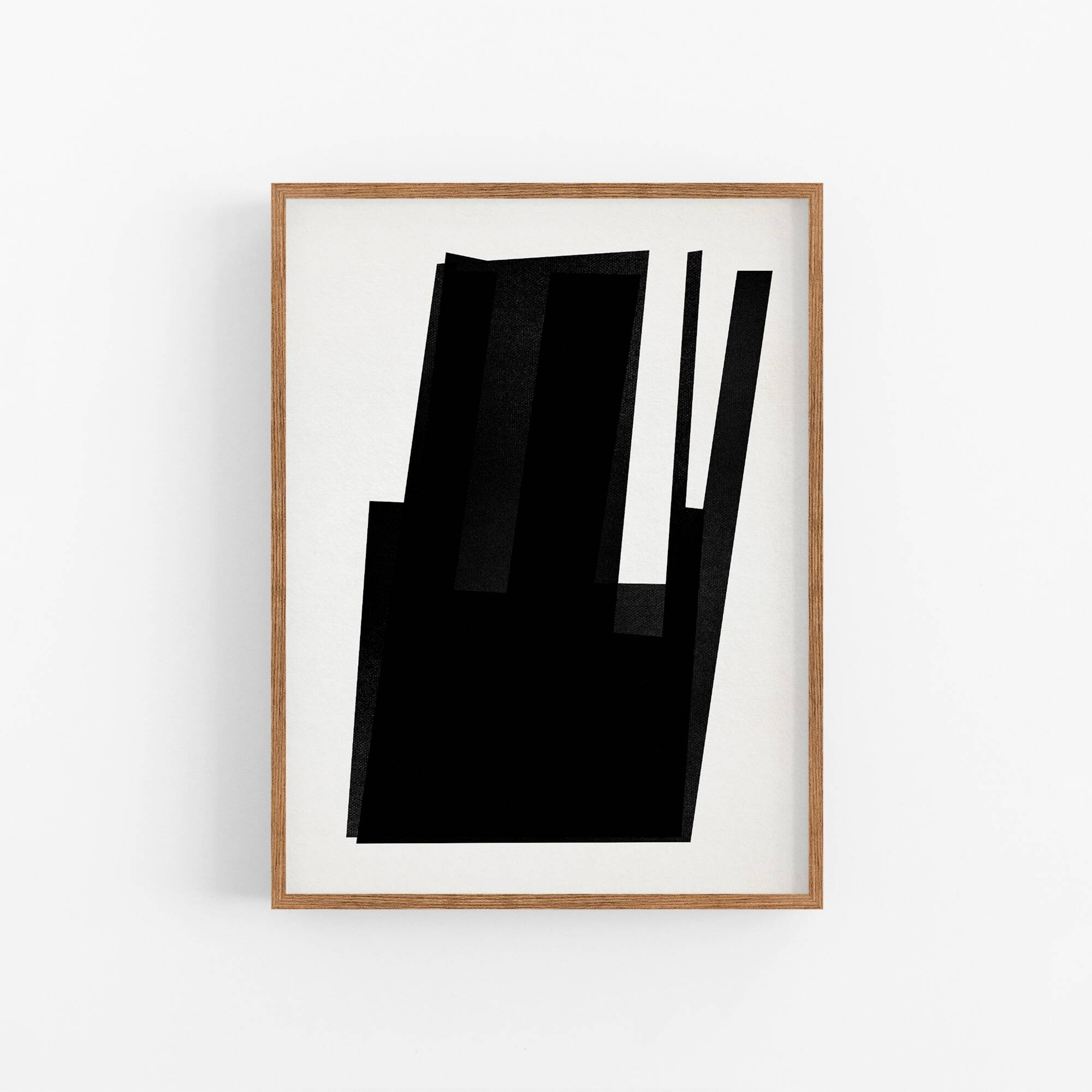 Abstract black giclee print, 50x70cm