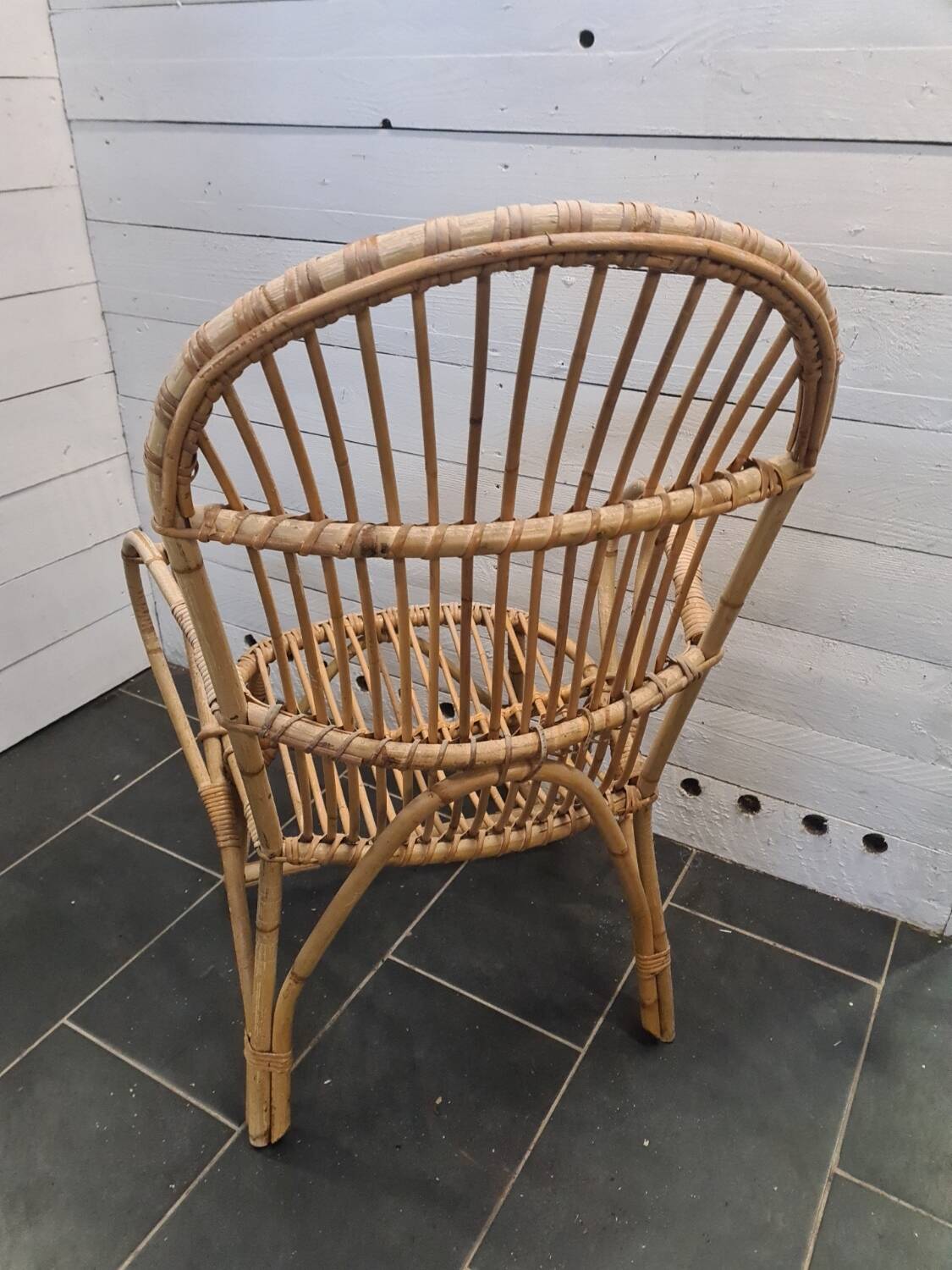 Rattan armchair