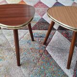 Duo plant holders formica, vintage tripod