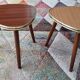 Duo plant holders formica, vintage tripod