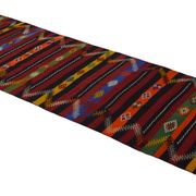 Anatolian handmade kilim rug 332 cm x 114 cm