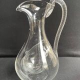 Orangeade pitcher with ice bag – Plain crystal – 19th century