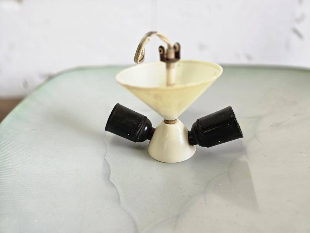 Vintage glass ceiling light / ceiling lamp