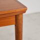 Extendable teak table by Poul Hundevad, Denmark