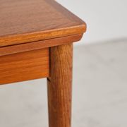 Extendable teak table by Poul Hundevad, Denmark