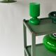 Painted wooden serving trolley, patinated, circa 1950