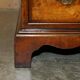 Victorian antique partner's desk in veined walnut with a leather top.