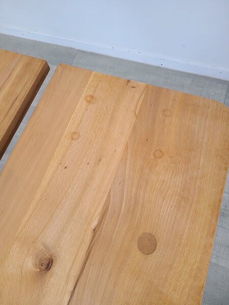 Table "grain de café" vintage années 60