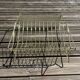 Metal wire and perforated sheet magazine rack