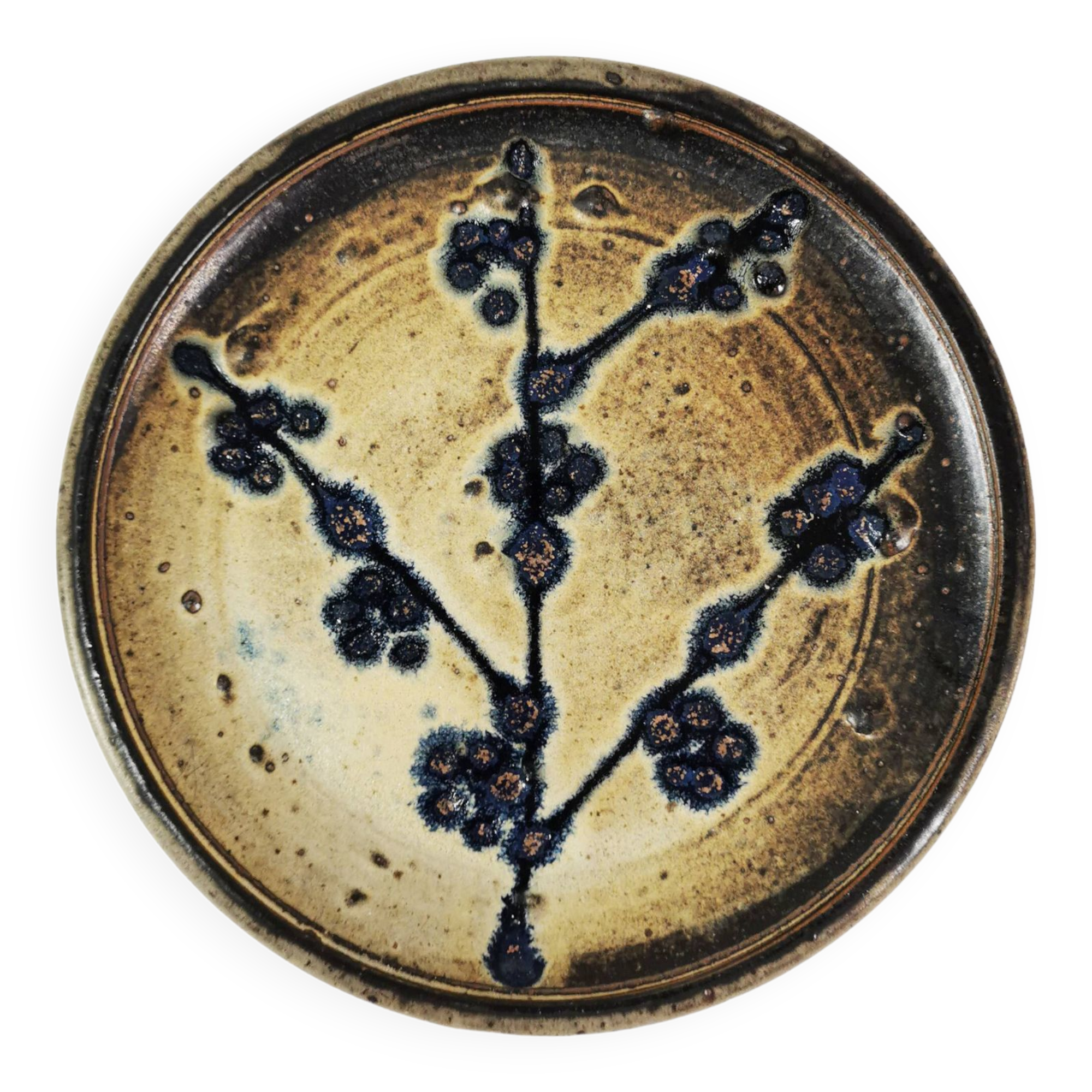 Decorative ceramic plate, cake stand, Denmark, 1960s.