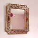 Eglomised glass mirror 75 X 60 cm