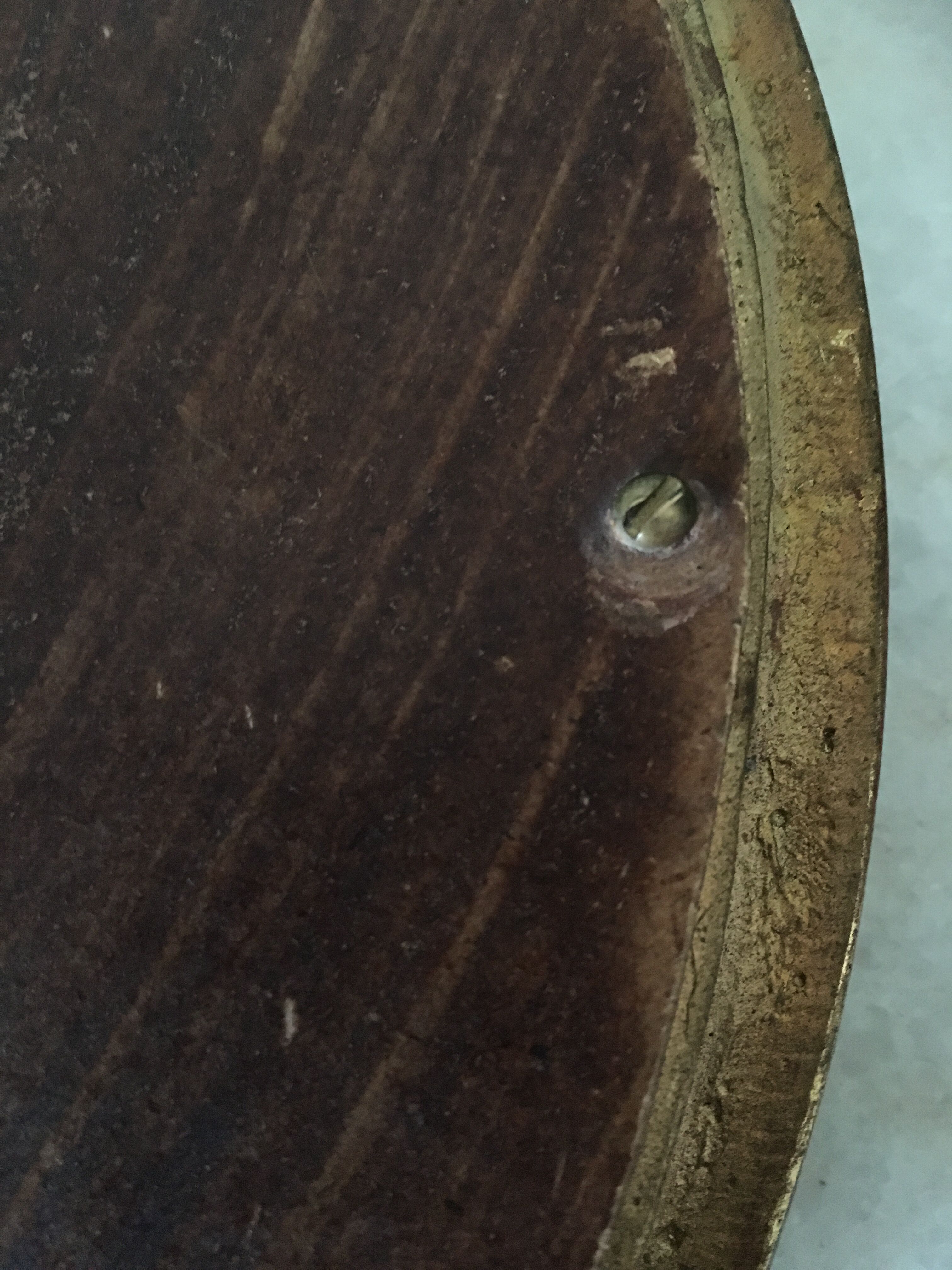 Oval wall mirror frame Golden plaster 22cm