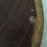 Oval wall mirror frame Golden plaster 22cm