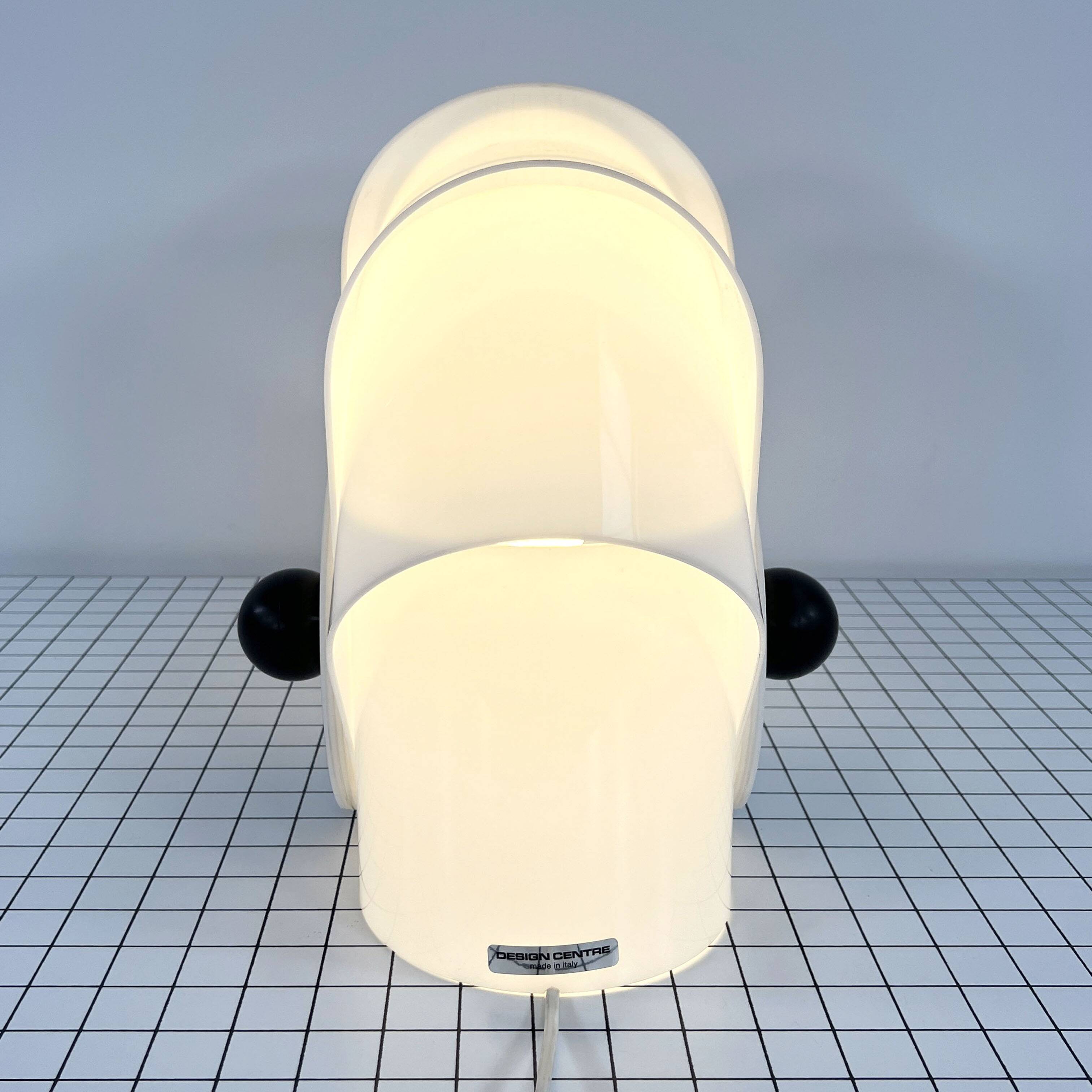 Lampe Gherpe Blanche par Superstudio pour Design Centre Poltronova, 1968