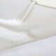 Rectangular damask cotton case and its 11 towels, PG monogram, vintage