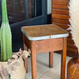 Wooden chest stool