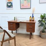 Vintage Scandinavian teak desk