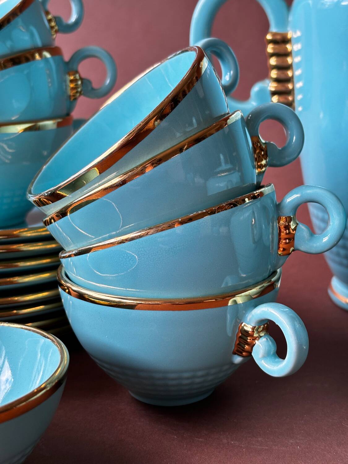 Saint-Clement art deco coffee service