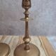 Pair of antique weighted brass candlesticks – neoclassical style