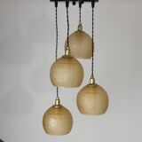 Antique cascade chandelier 4 light vintage