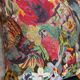 Woven Cushion, Crimson Macaw Parrot Jacquard, Dark Ground Pillow Cover