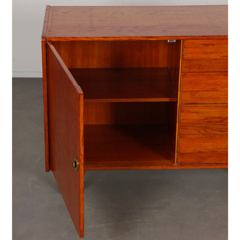 Vintage oak storage by Jiri Jiroutek, model U-458, 1960