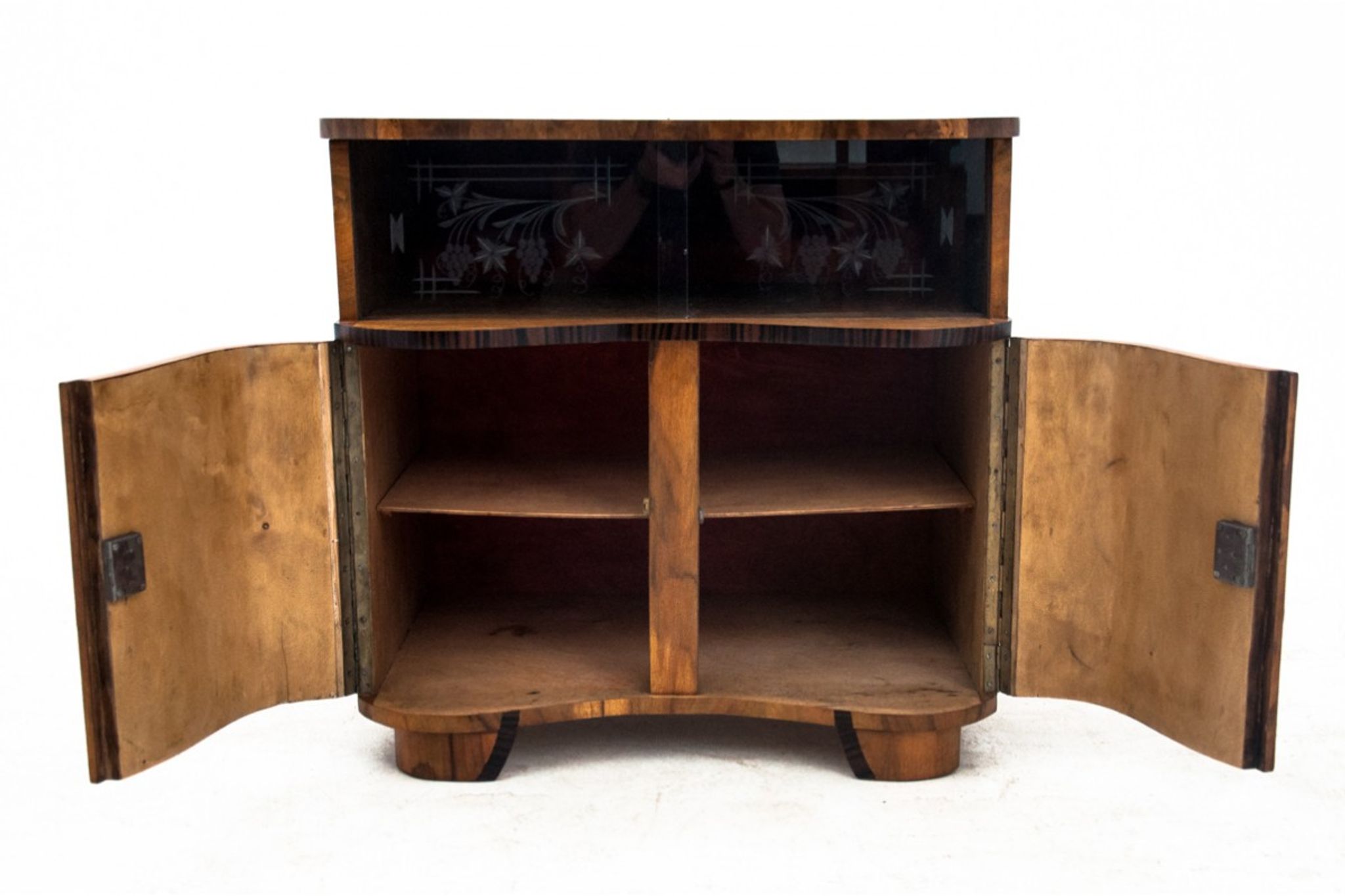 Art Deco glass chest of drawers, Poland, 1950s. After renovation.