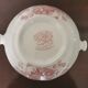 English soup bowl with purple floral motifs