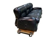 3 Room Living Room, Italy 1970/80 Black “adriano Piazessi”