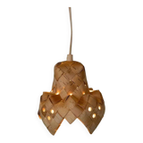 Vintage Scandinavian pendant from the 1960s, Japandi pendant.