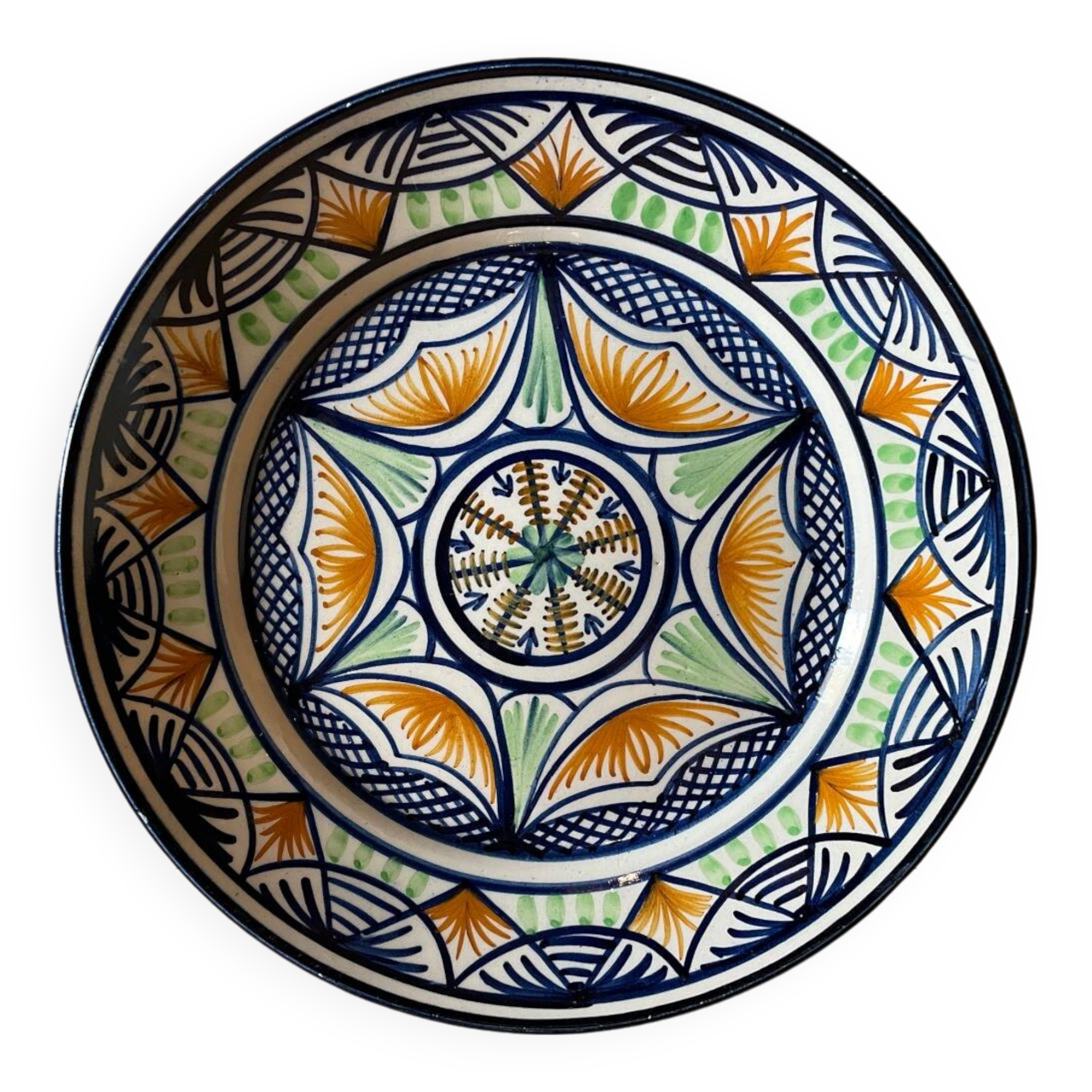 Vintage footed plate
