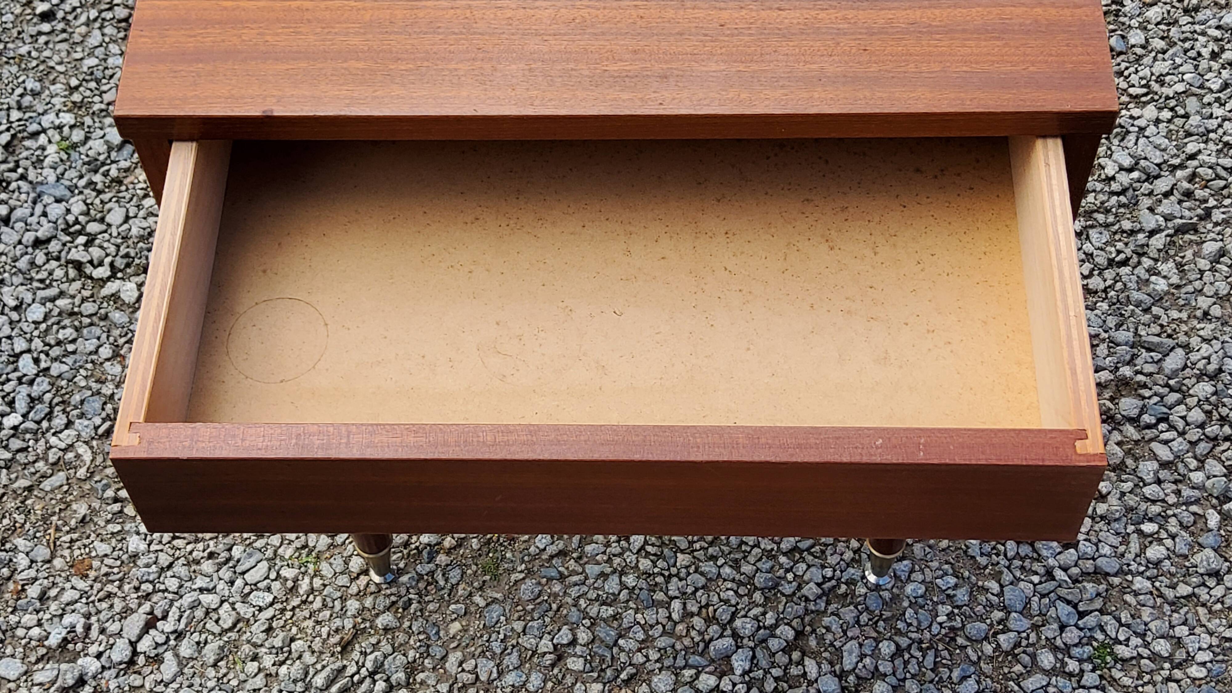 Pair of vintage bedside tables from the 60s in Scandinavian style