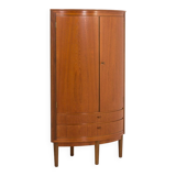 Agner Christoffersen mid-century modern corner cabinet in teak, Denmark, 1950s
