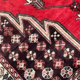 Handmade Persian vintage mazlaghan rug 130x190 cm